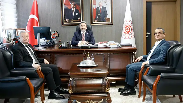 Başkan Ergen ve Taşkın’dan Bakan Yardımcısı Aydın’a ziyaret