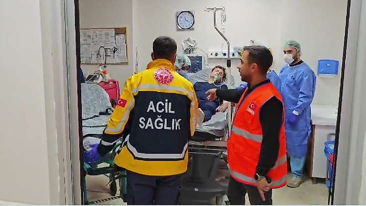 Gölbaşı Devlet Hastanesi'nde mor kod tatbikatı gerçeği aratmadı