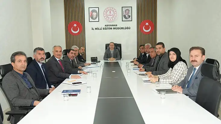 Milli Eğitim müdürlüğünde değerlendirme toplantısı gerçekleştirildi