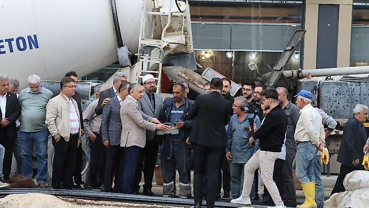 MÜSİAD Tarafından Yaptırılacak, Yavuz Selim Caminin temeli dualarla atıldı