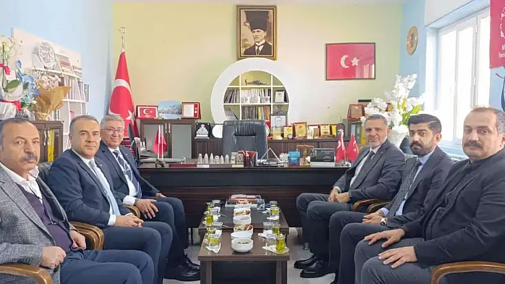 TSKGV Genel Müdürü Topçu’dan, Besni İlçe Milli Eğitim Müdürü Demirel'e ziyaret