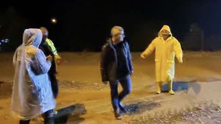 Tut'ta şiddetli yağış sele neden oldu