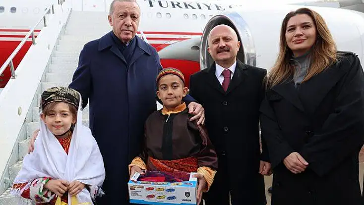 Vali Varol, Cumhurbaşkanı Erdoğan’ı havaalanında karşıladı