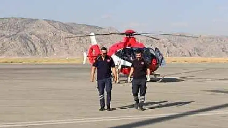 Helikopter Ambulans Kanser Hastası İçin Havalandı