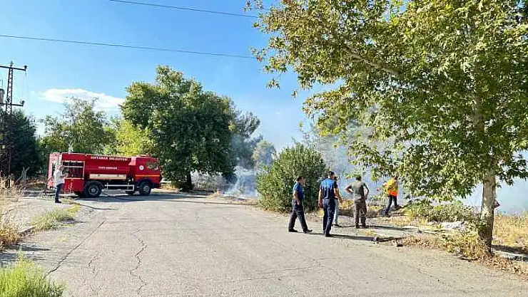 Otluk Alanda Çıkan Yangın Korkuttu