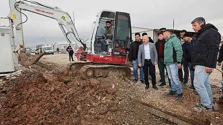 Vali Varol Vartana Prefabrik Kentte İncelemelerde Bulundu