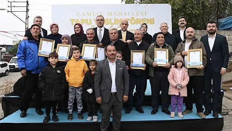 Çamlık Mahallesi'nin 40 Yıllık Tapu Sorunu Çözüldü