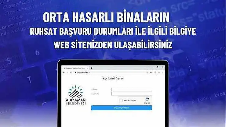 Güçlendirme başvuruları belediye sayfasından takip edilebilecek