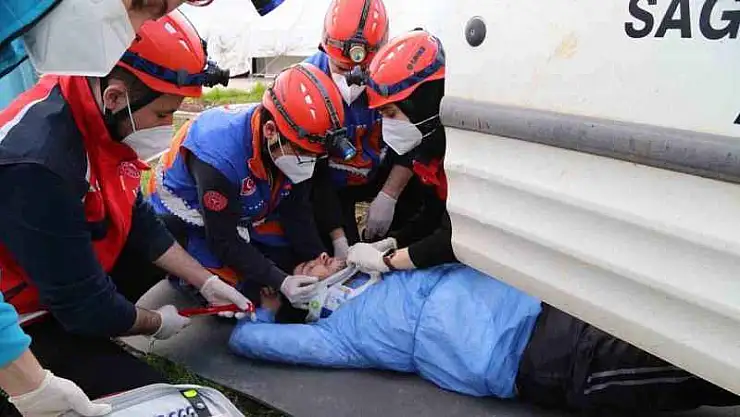 Diyarbakır UMKE ekibi bu yılın ilk tatbikatını gerçekleştirdi