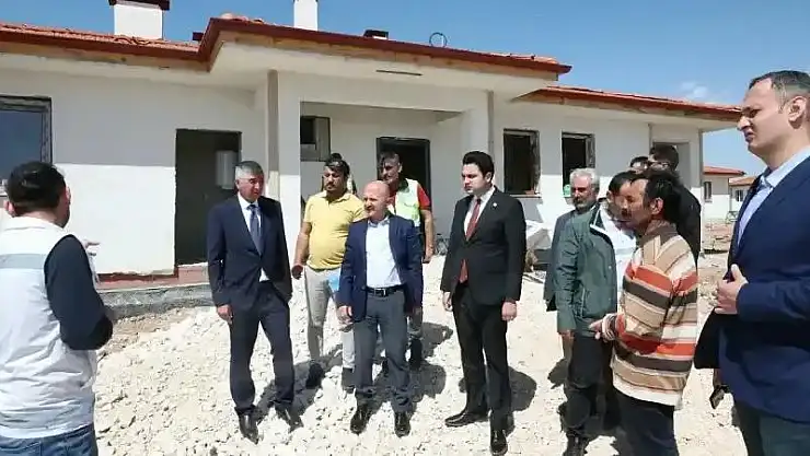 Vali Varol Belören Beldesinde Kalıcı Konutları inceledi