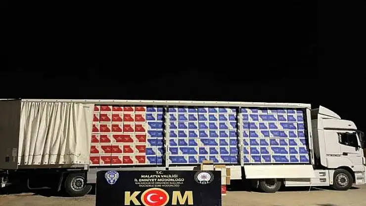 Malatya'da milyonlarca makaron ele geçirildi

