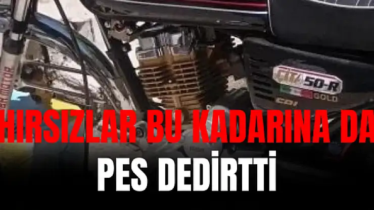 Adıyaman'da park halindeki motorun tekeri çalındı