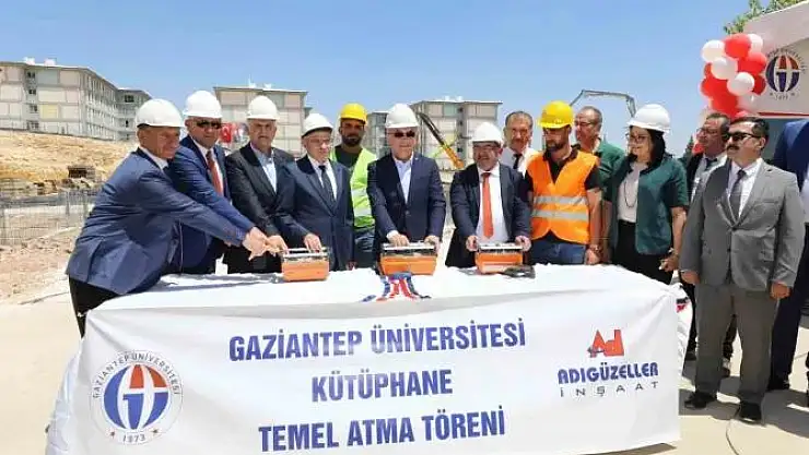 Gaziantep Üniversitesinde yeni kütüphane binasının temeli atıldı