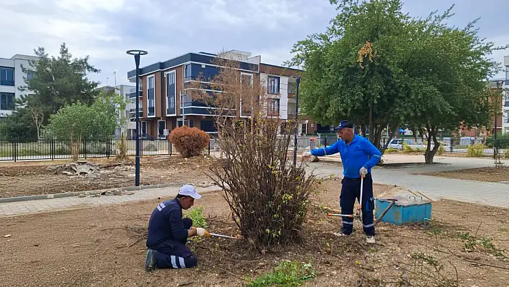 Adıyaman Belediyesi'nden park ve yeşil alanlarda kışa hazırlık çalışmaları