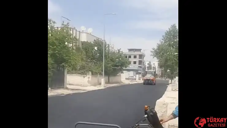 Adıyaman Belediyesi'nin asfalt çalışmaları devam ediyor