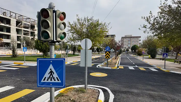 Adıyaman'da depremde hasar gören Trafik Parkı yenilendi
