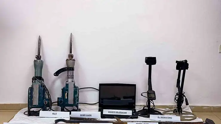 Adıyaman'da kaçak kazı operasyonu: 3 gözaltı