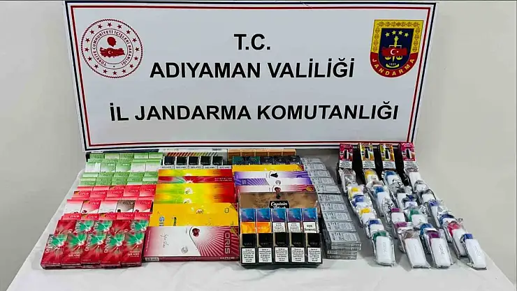 Adıyaman'da kaçak sigara operasyonu: 1 gözaltı
