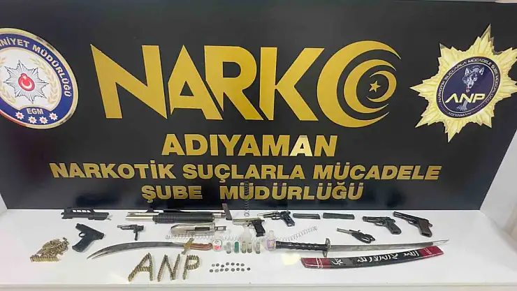 Adıyaman'da narkotik ve asayiş operasyonlarında 17 kişi tutuklandı