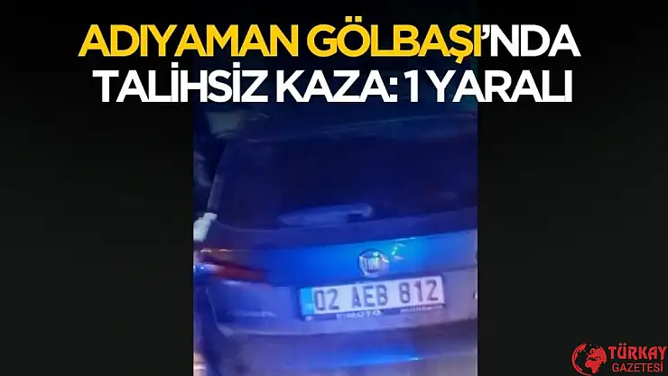 Adıyaman Gölbaşı'nda kazadan kaçmaya çalışan kadın sürücü dükkana girdi