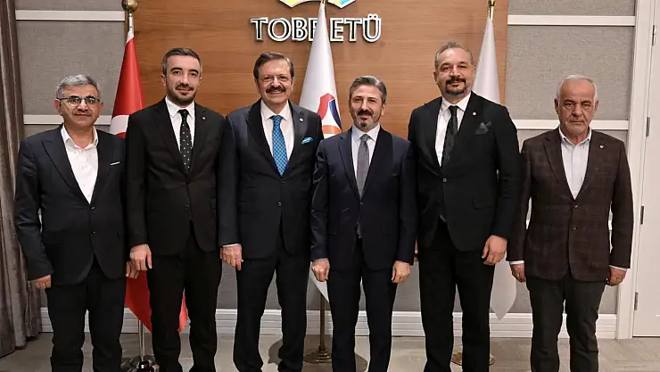 Adıyaman heyetinden TOBB Başkanı Hisarcıklıoğlu'na ziyaret