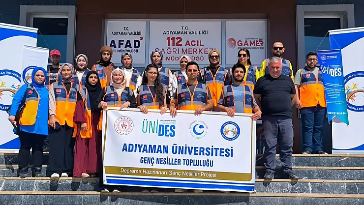 Adıyaman Üniversitesinde 'Depreme hazırlanan genç nesiller' eğitimi başarıyla tamamlandı