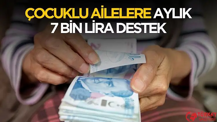 Aile Yılı desteği duyuruldu! Çocuklu aileye aylık 7 bin lira destek