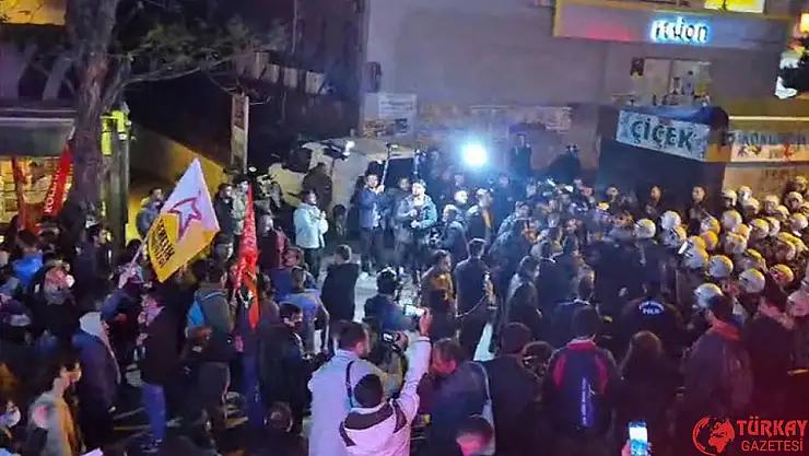 Ankara Konur'da yapılan yürüyüşe polis müdahalesi