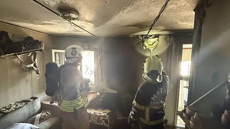 Antakya'da konteyner yangını