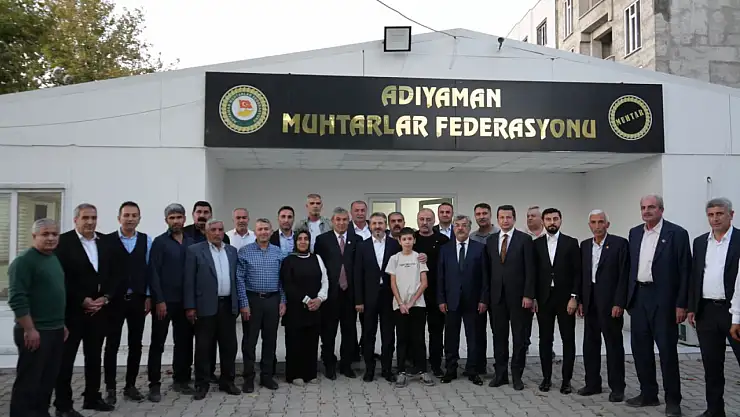 Bakan Yardımcısı Aydın'dan Adıyaman Muhtarlar Federasyonuna ziyaret