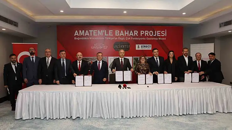 Bakan Yerlikaya'nın katılımıyla Türkiye'de ilk olacak AMATEM'le bahar projesi için imzalar atıldı