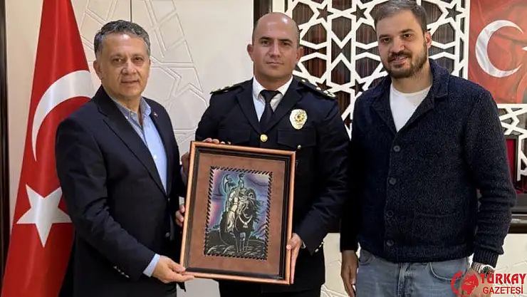 Başkan Dim'den İlçe emniyet müdürü Patat'a ziyaret