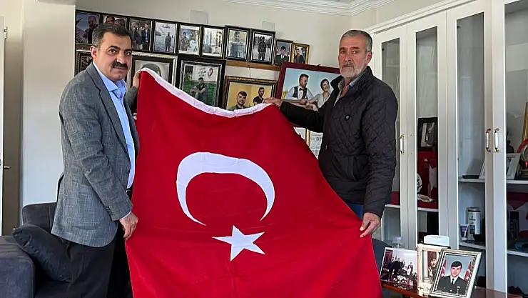 Başkan Ertürk'ten Şehit Babası İmam Sarıaslan'a  ziyaret