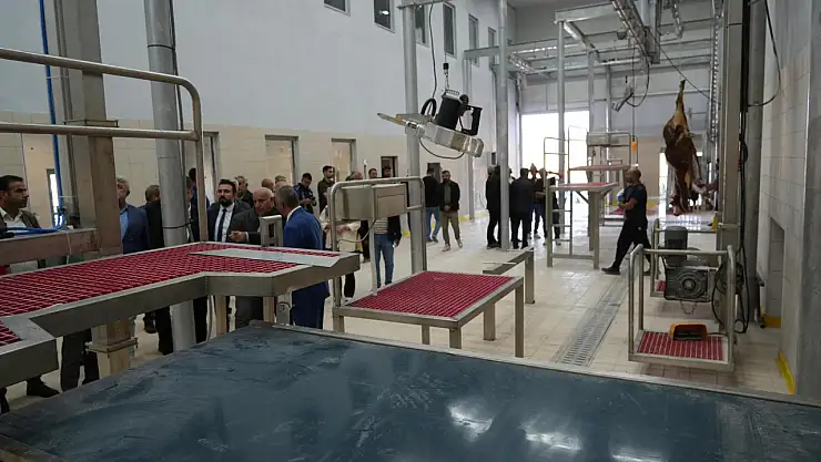 Başkan Tutdere'nin vizyon projelerinden modern kesimhanede ilk kesim gerçekleşti