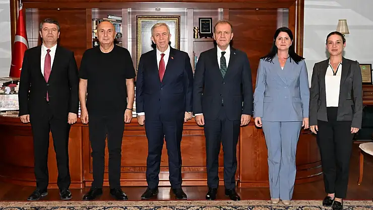 Belediyeler Birliği heyetinden Mansur Yavaş'a destek ziyareti