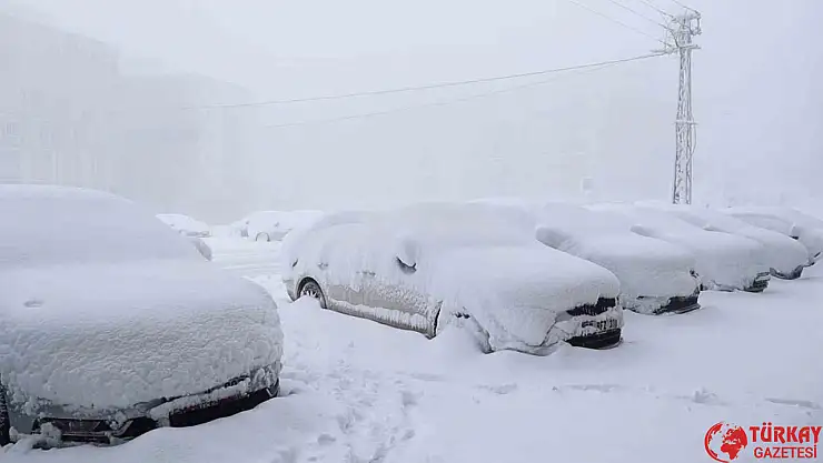 Besni'de kar kalınlığı 20 santime ulaştı