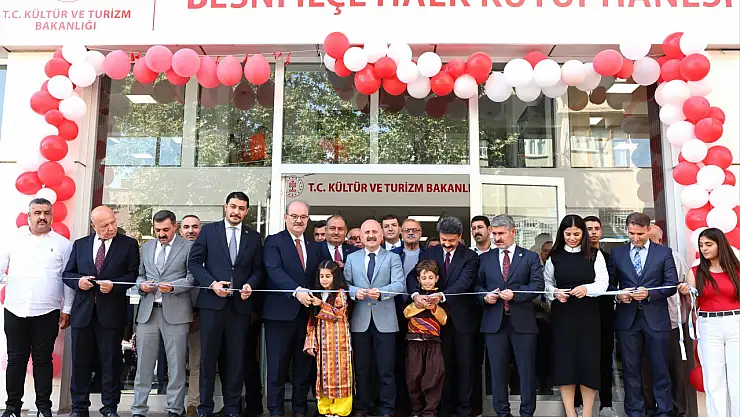 Besni İlçe Halk Kütüphanesi hizmete açıldı