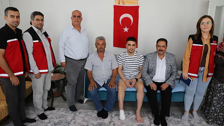 Bilici Kuzey Irak Gazisi Serkan Bereket'i evinde ziyaret etti