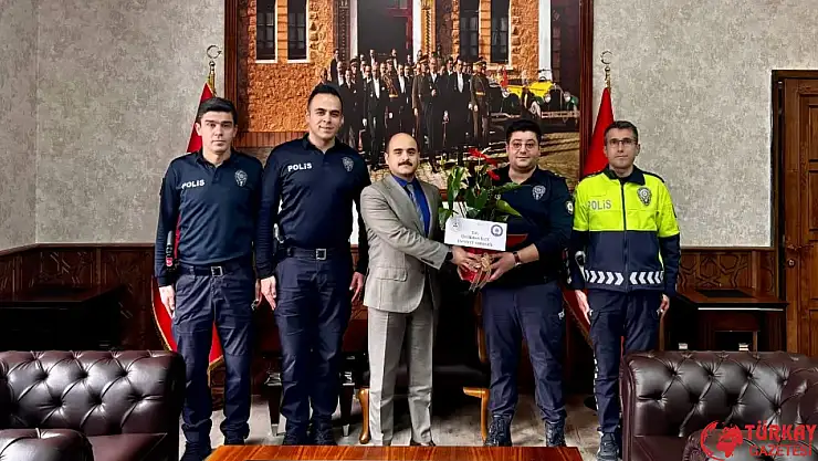 Çelikhan ilçe emniyet müdürü Yıldırım'dan Kaymak Altınöz'e ziyaret