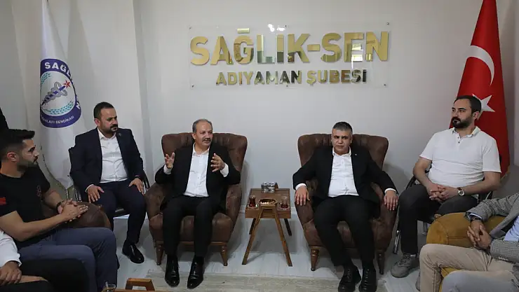 Doğan'dan ve Barutçu'dan Sağlık-Sen Adıyaman Şubesine ziyaret