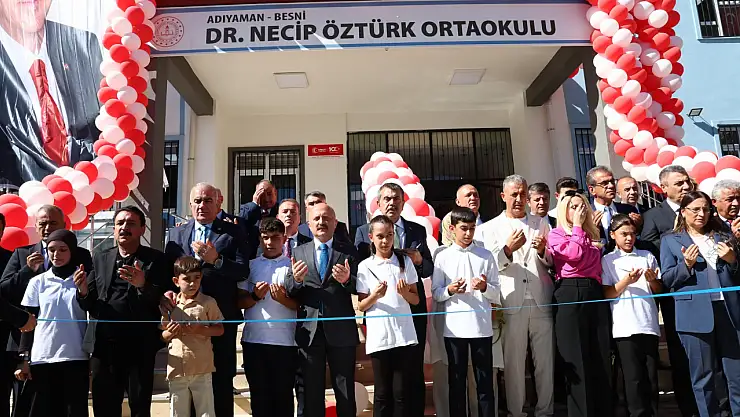 Dr. Necip Öztürk ortaokuluna görkemli açılış