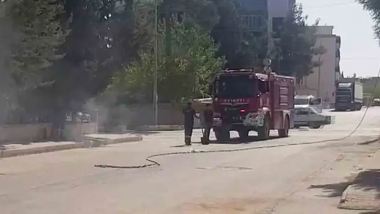 Adıyaman'da 45 derece sıcağa elektrik hattı dayanamadı