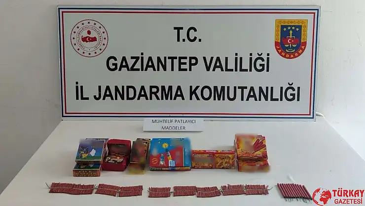 Gaziantep'te izinsiz havai fişek ve patlayıcı madde satan şahıs yakalandı