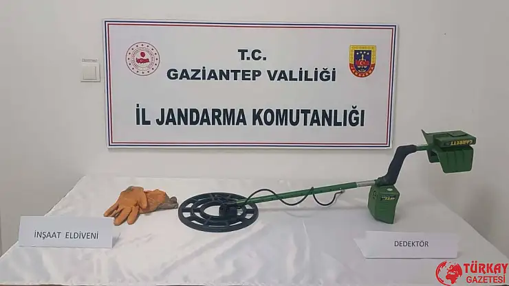 Gaziantep'te kaçak kazı yapan 3 şahıs suçüstü yakalandı