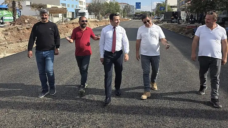 Gölbaşı'nda Adıyaman kavşağında asfalt çalışması