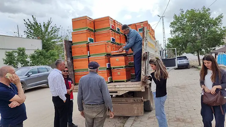 Gölbaşı'nda arıcılara kovan, bal süzme makinesi ve oksalik asit desteği