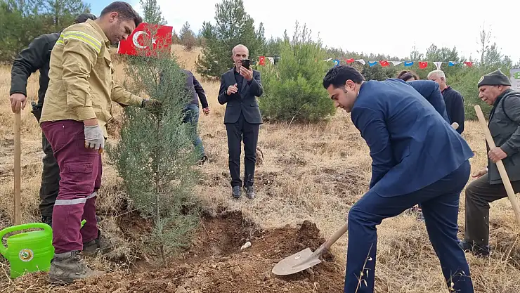 Gölbaşı'nda Fidanlar toprakla buluştu