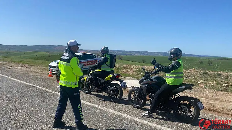 Gölbaşı'nda Motosiklet kullanıcılarına yönelik bilgilendirme çalışması