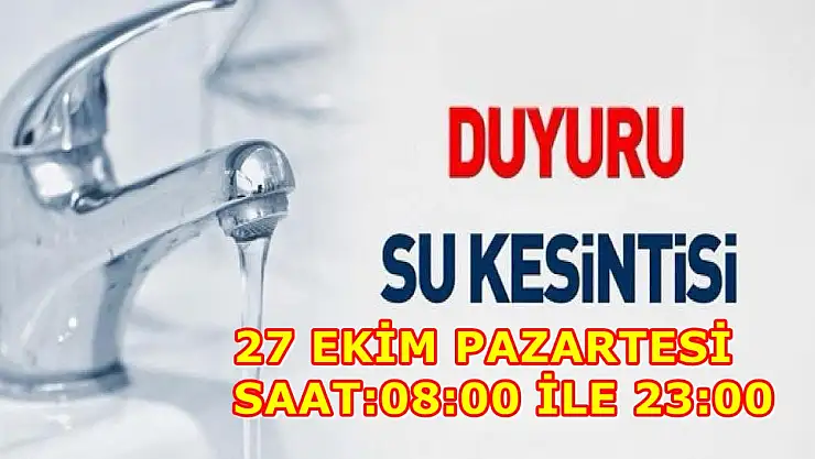 Gölbaşı'nda su kesintisi olacak