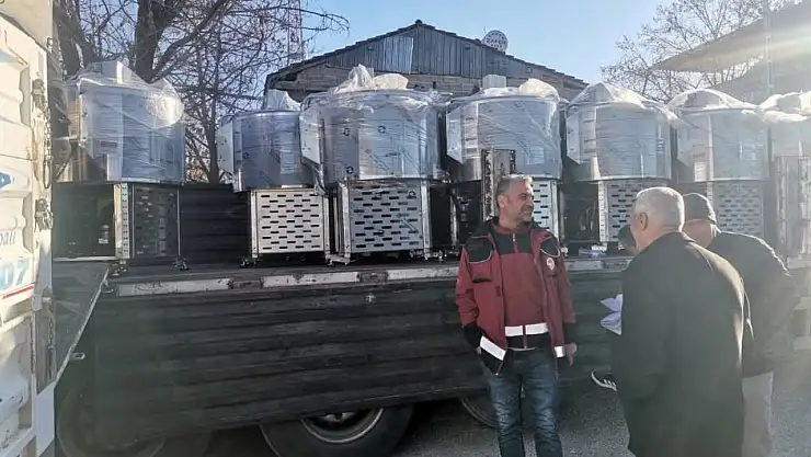 Adıyaman Gölbaşı'nda süt soğutma tankı dağıtıldı